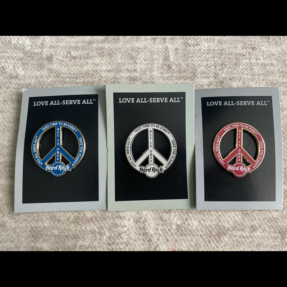 Hard Rock RARE philanthropy pin set